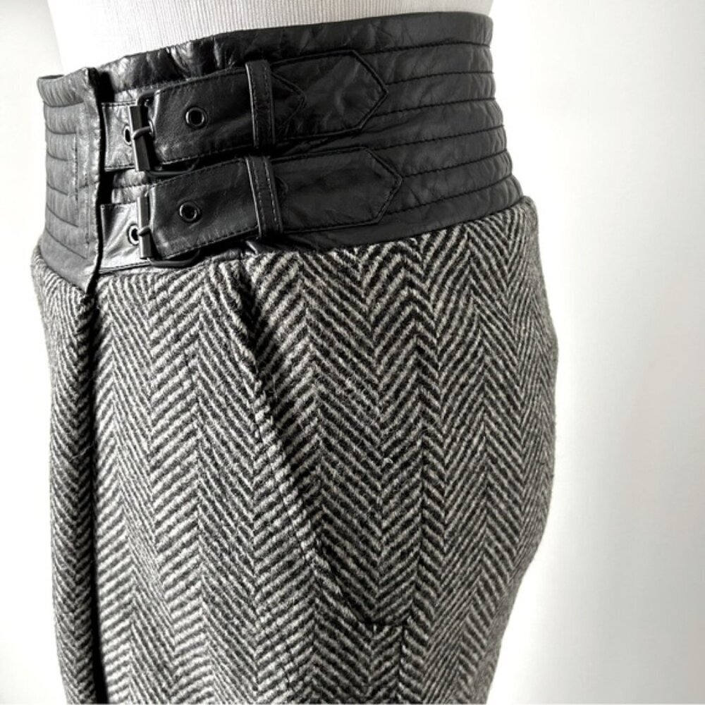 Vintage Wayne Clark Virgin Wool Wrap Skirt - Picture 5 of 10